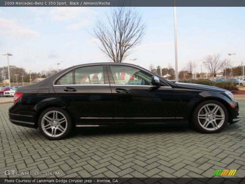 Black / Almond/Mocha 2009 Mercedes-Benz C 350 Sport