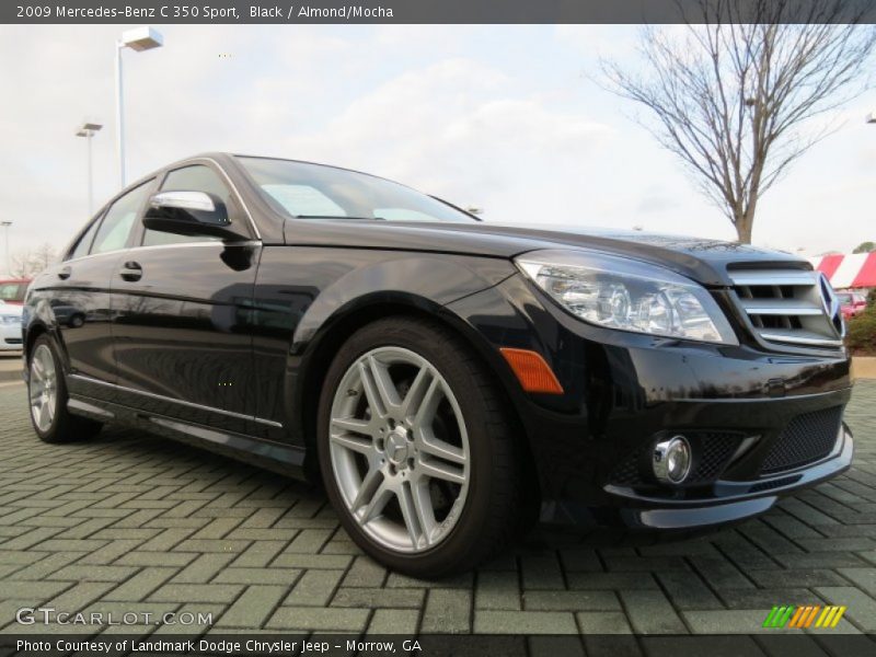 Black / Almond/Mocha 2009 Mercedes-Benz C 350 Sport