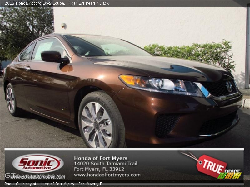 Tiger Eye Pearl / Black 2013 Honda Accord LX-S Coupe