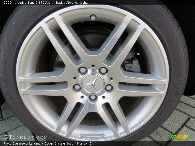Black / Almond/Mocha 2009 Mercedes-Benz C 350 Sport