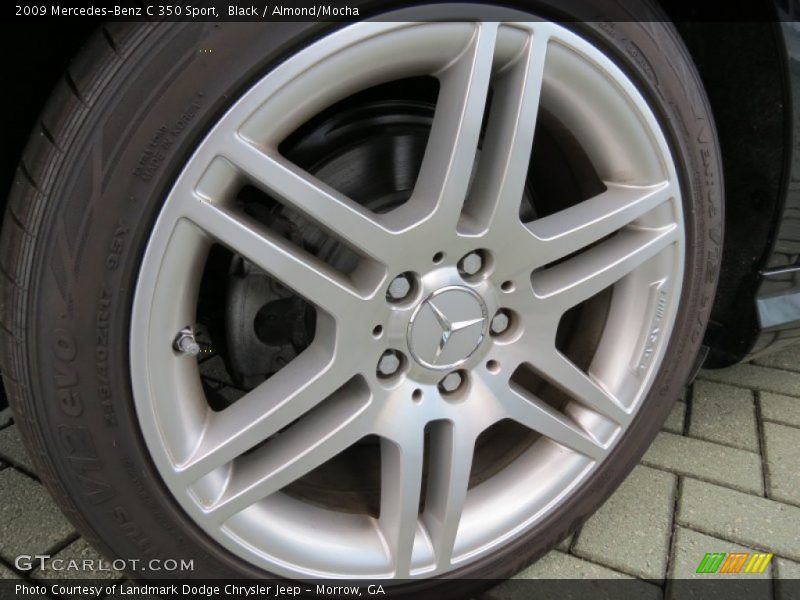 Black / Almond/Mocha 2009 Mercedes-Benz C 350 Sport