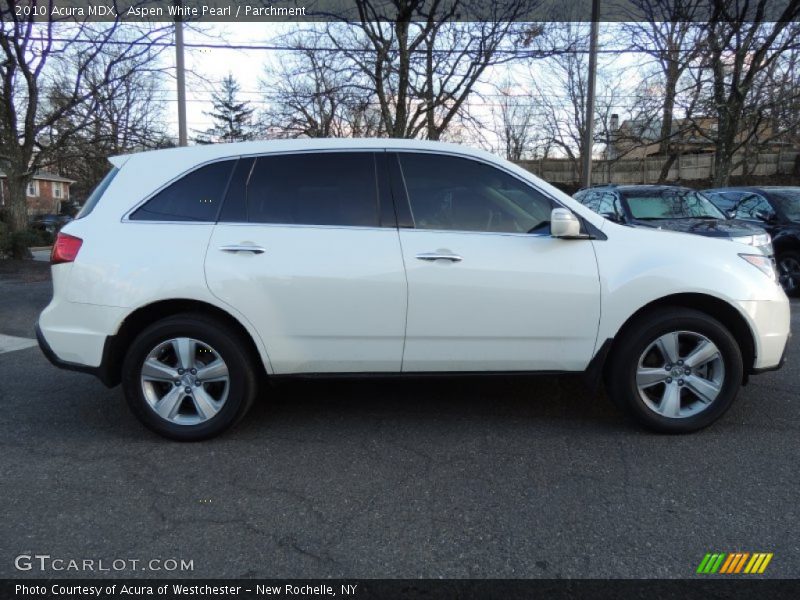 Aspen White Pearl / Parchment 2010 Acura MDX