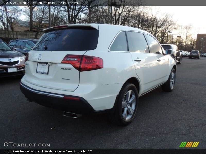 Aspen White Pearl / Parchment 2010 Acura MDX