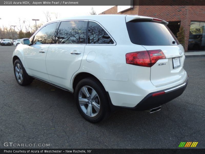Aspen White Pearl / Parchment 2010 Acura MDX