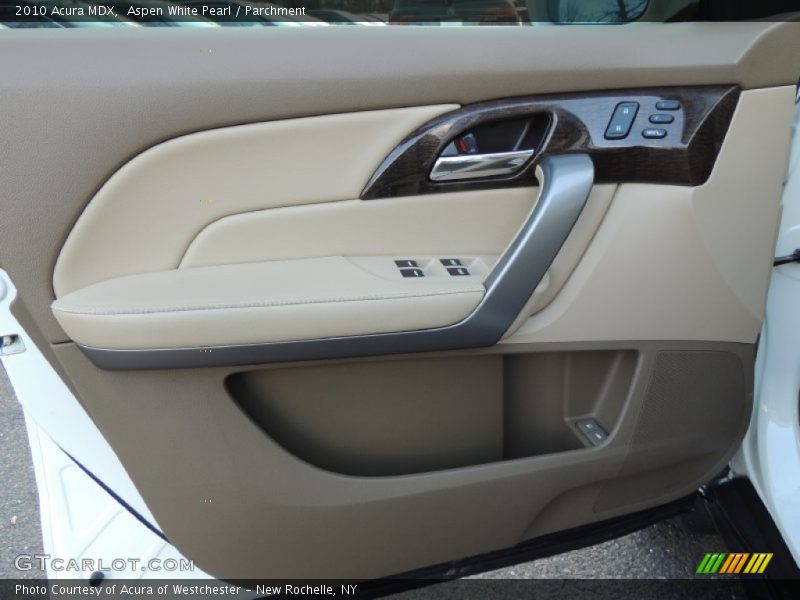 Aspen White Pearl / Parchment 2010 Acura MDX