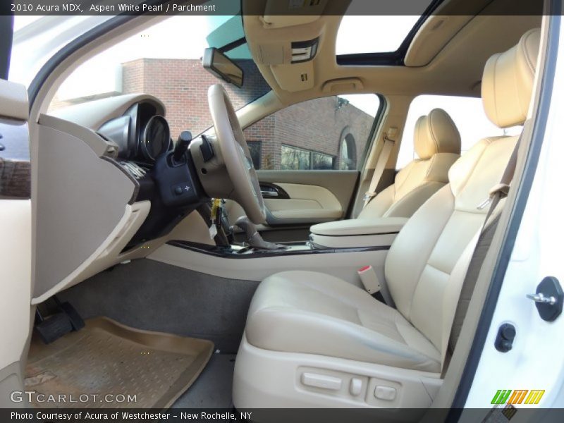 Aspen White Pearl / Parchment 2010 Acura MDX