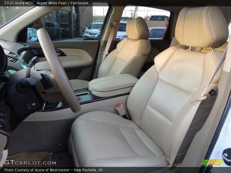 Aspen White Pearl / Parchment 2010 Acura MDX
