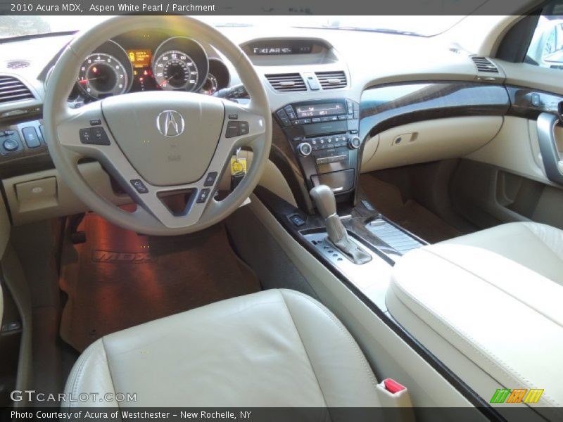 Aspen White Pearl / Parchment 2010 Acura MDX
