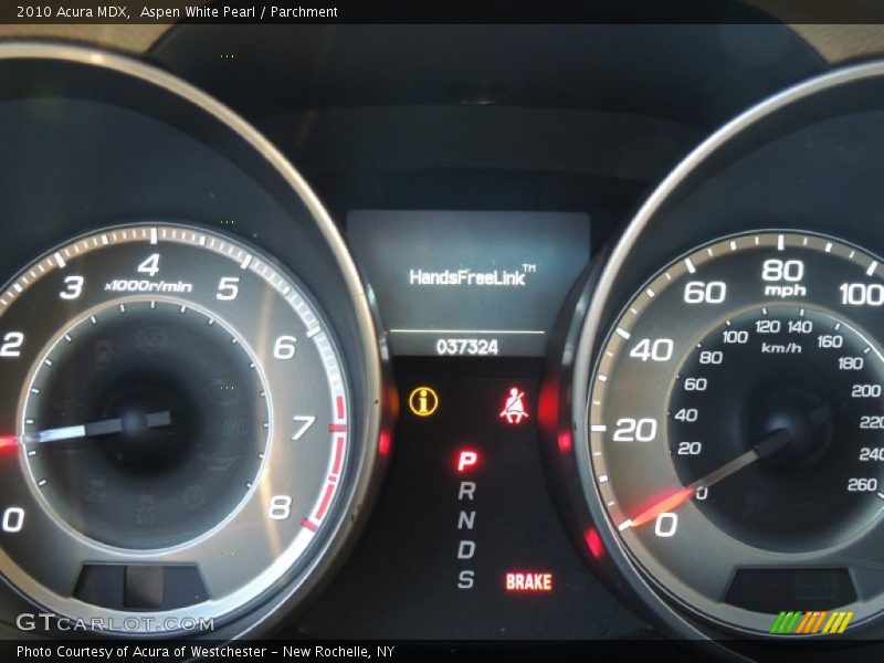 Aspen White Pearl / Parchment 2010 Acura MDX