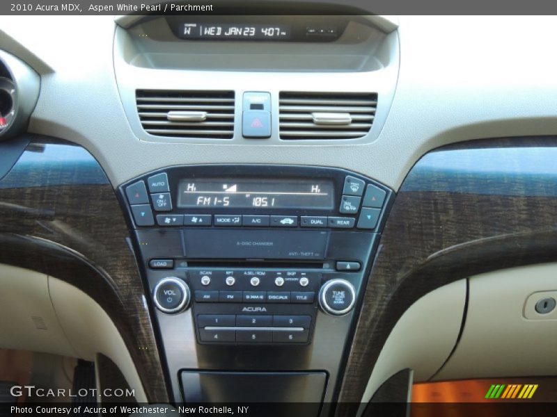 Aspen White Pearl / Parchment 2010 Acura MDX