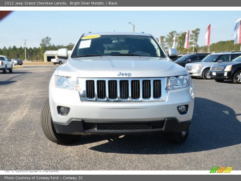 Bright Silver Metallic / Black 2012 Jeep Grand Cherokee Laredo