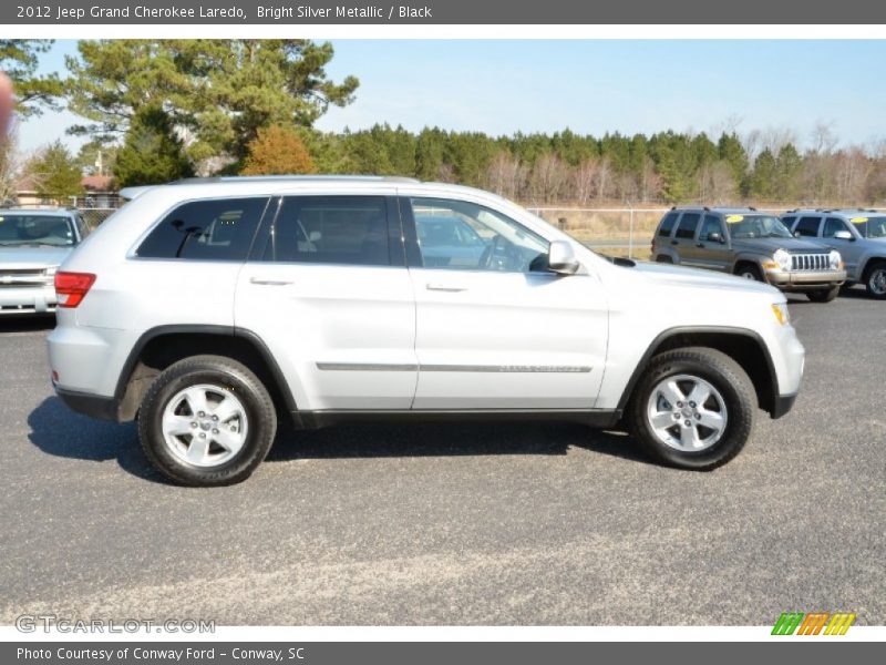 Bright Silver Metallic / Black 2012 Jeep Grand Cherokee Laredo