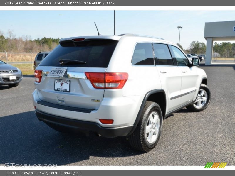 Bright Silver Metallic / Black 2012 Jeep Grand Cherokee Laredo