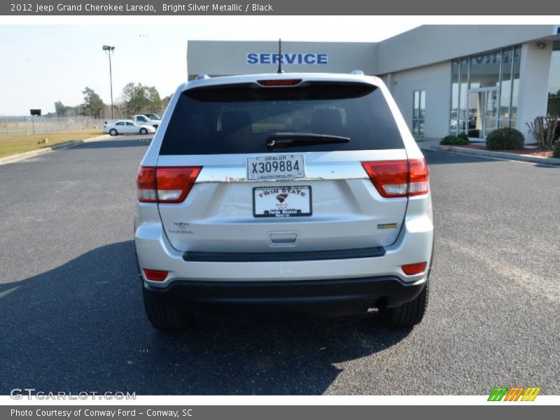 Bright Silver Metallic / Black 2012 Jeep Grand Cherokee Laredo