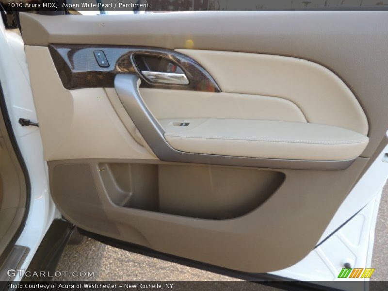 Aspen White Pearl / Parchment 2010 Acura MDX