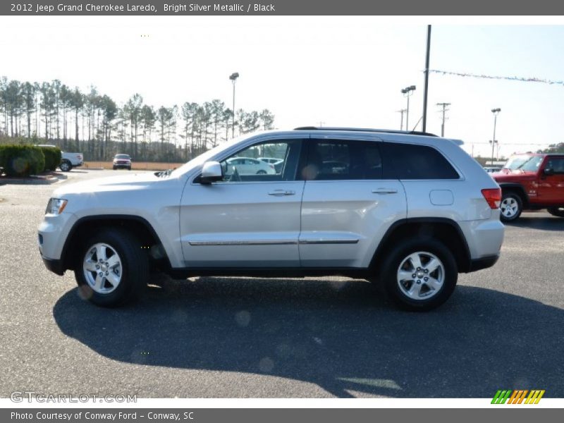 Bright Silver Metallic / Black 2012 Jeep Grand Cherokee Laredo