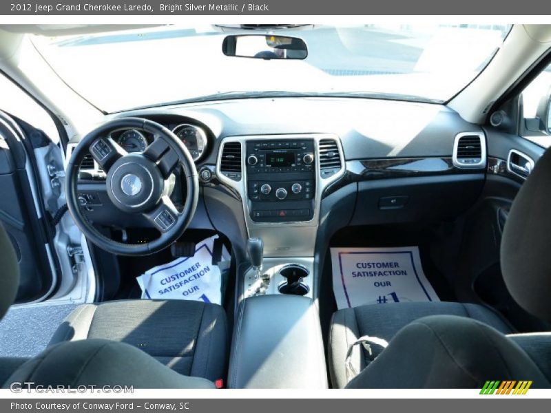 Bright Silver Metallic / Black 2012 Jeep Grand Cherokee Laredo