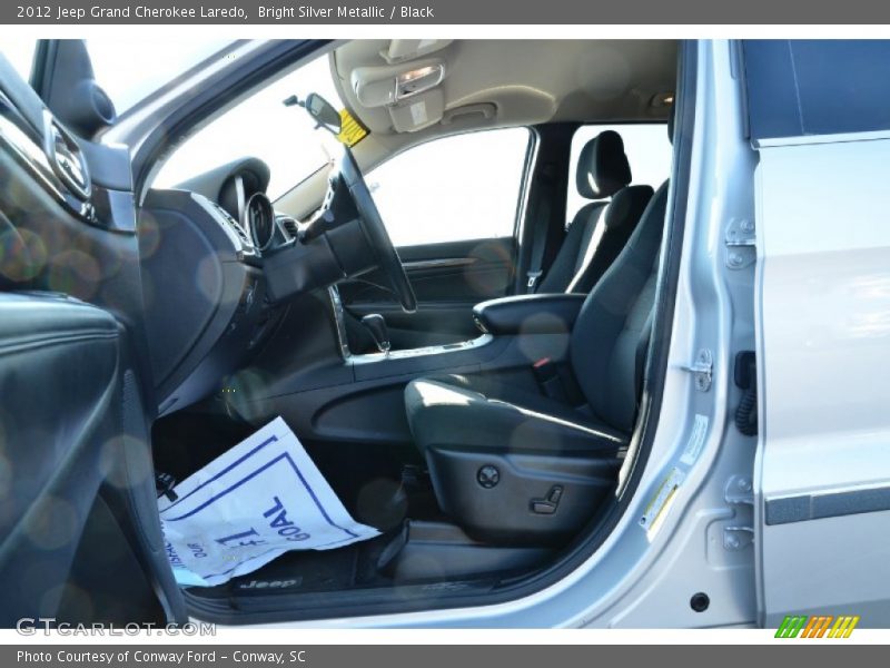Bright Silver Metallic / Black 2012 Jeep Grand Cherokee Laredo