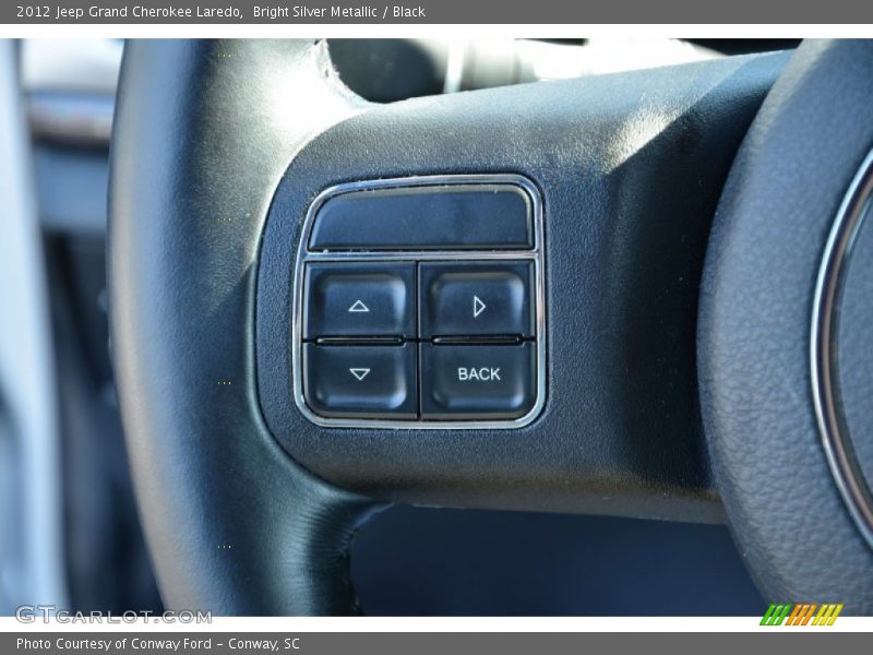 Bright Silver Metallic / Black 2012 Jeep Grand Cherokee Laredo