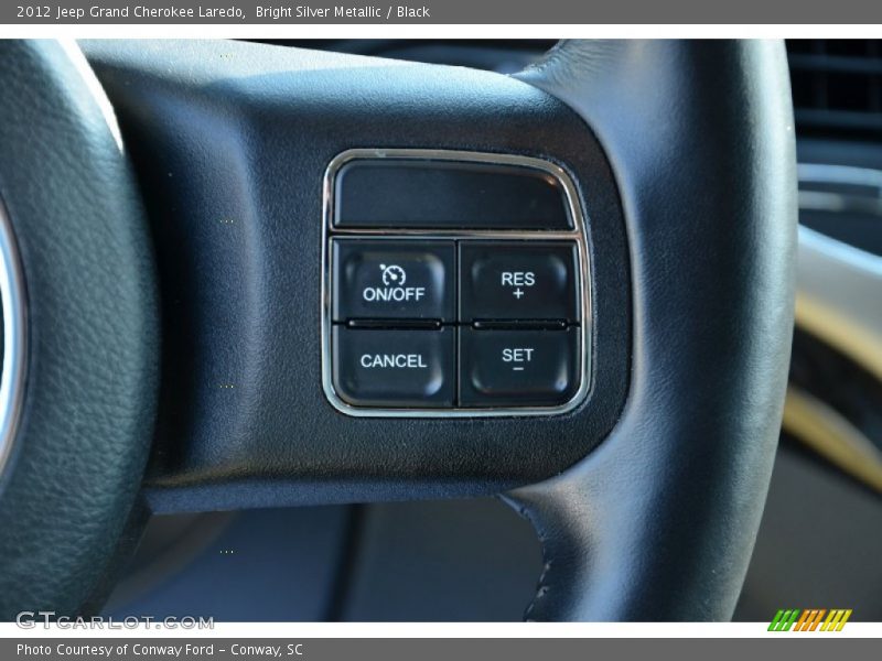 Bright Silver Metallic / Black 2012 Jeep Grand Cherokee Laredo