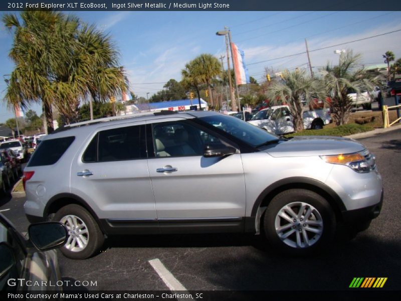 Ingot Silver Metallic / Medium Light Stone 2012 Ford Explorer XLT EcoBoost