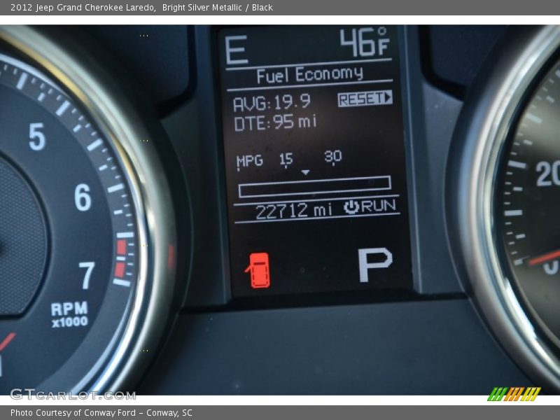 Bright Silver Metallic / Black 2012 Jeep Grand Cherokee Laredo