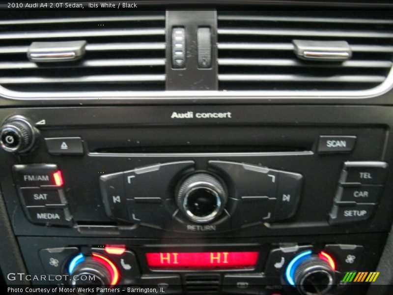 Ibis White / Black 2010 Audi A4 2.0T Sedan