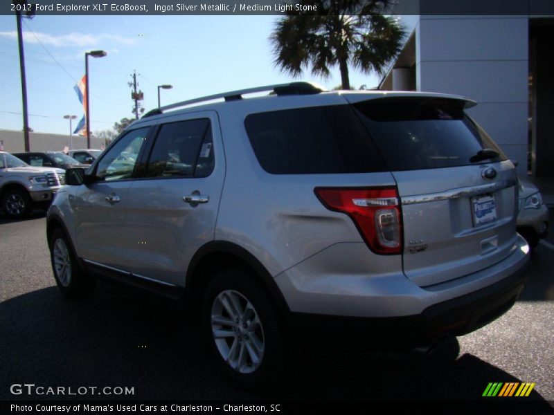 Ingot Silver Metallic / Medium Light Stone 2012 Ford Explorer XLT EcoBoost