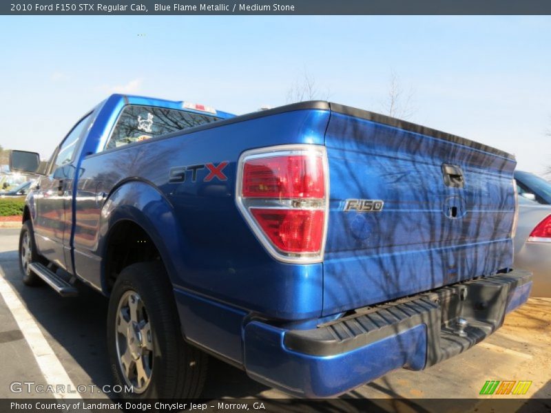 Blue Flame Metallic / Medium Stone 2010 Ford F150 STX Regular Cab