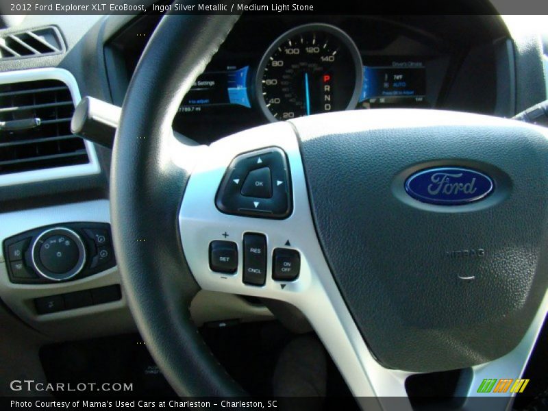 Ingot Silver Metallic / Medium Light Stone 2012 Ford Explorer XLT EcoBoost
