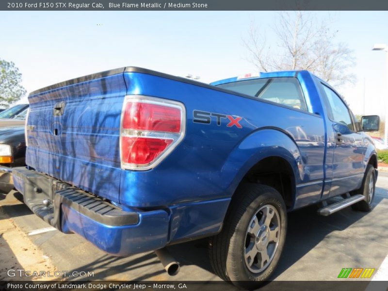 Blue Flame Metallic / Medium Stone 2010 Ford F150 STX Regular Cab