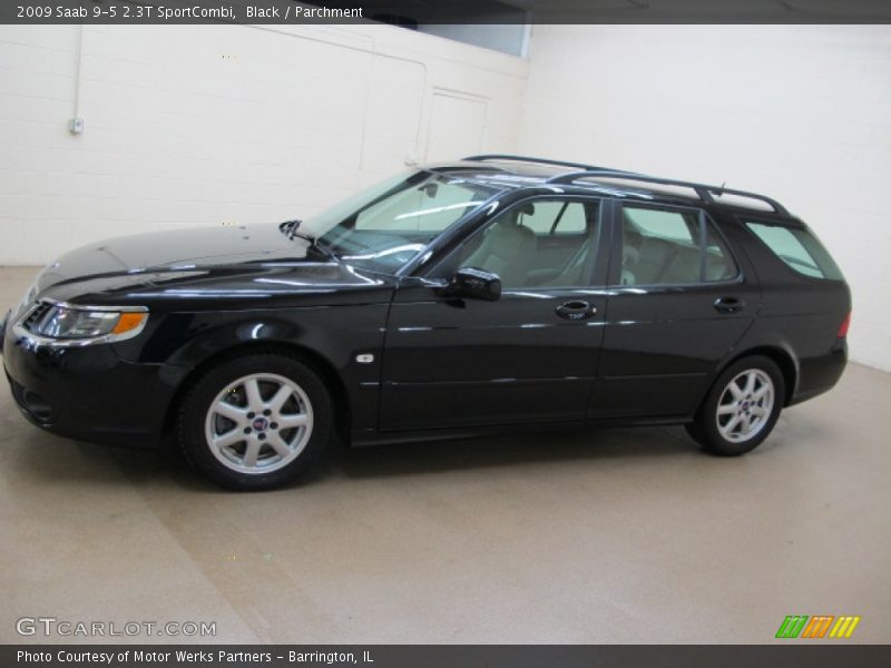Black / Parchment 2009 Saab 9-5 2.3T SportCombi