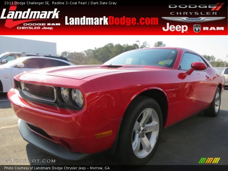 Redline 3-Coat Pearl / Dark Slate Gray 2011 Dodge Challenger SE