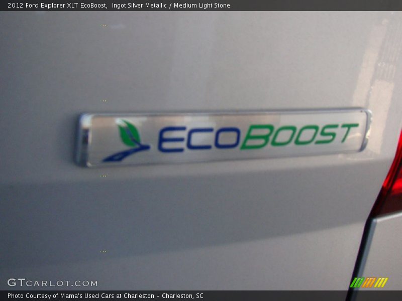 Ingot Silver Metallic / Medium Light Stone 2012 Ford Explorer XLT EcoBoost