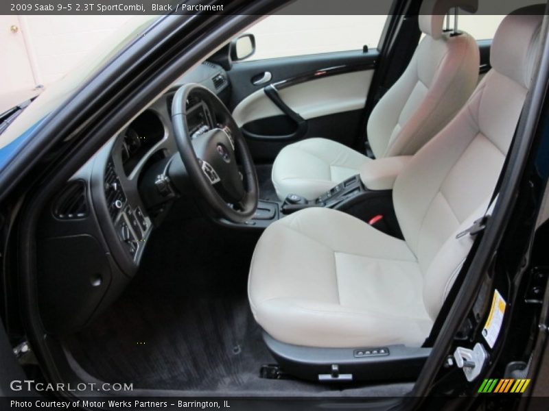 Black / Parchment 2009 Saab 9-5 2.3T SportCombi