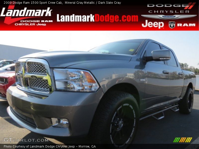 Mineral Gray Metallic / Dark Slate Gray 2009 Dodge Ram 1500 Sport Crew Cab