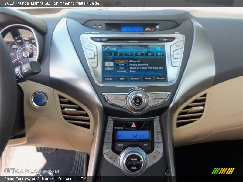 Shimmering White / Beige 2013 Hyundai Elantra GLS