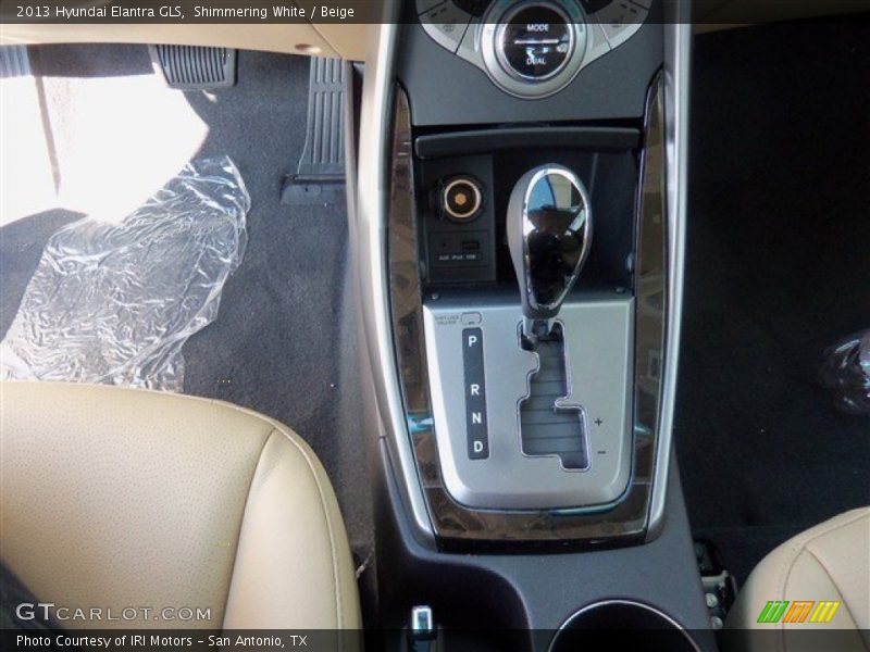 Shimmering White / Beige 2013 Hyundai Elantra GLS