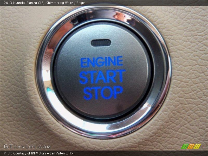 Shimmering White / Beige 2013 Hyundai Elantra GLS