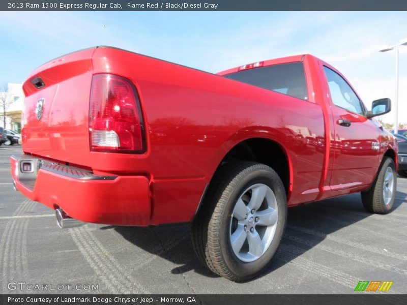 Flame Red / Black/Diesel Gray 2013 Ram 1500 Express Regular Cab