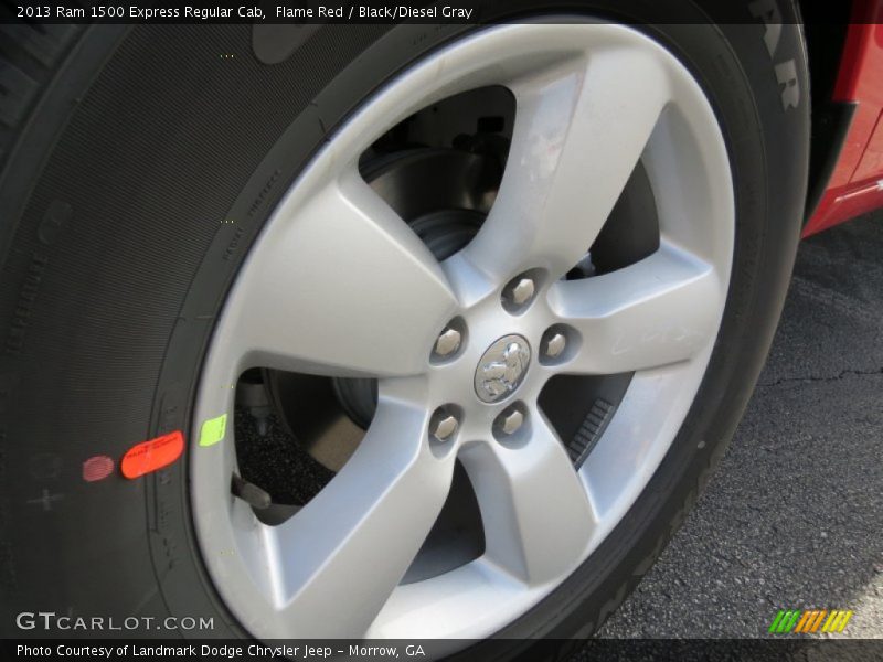 Flame Red / Black/Diesel Gray 2013 Ram 1500 Express Regular Cab
