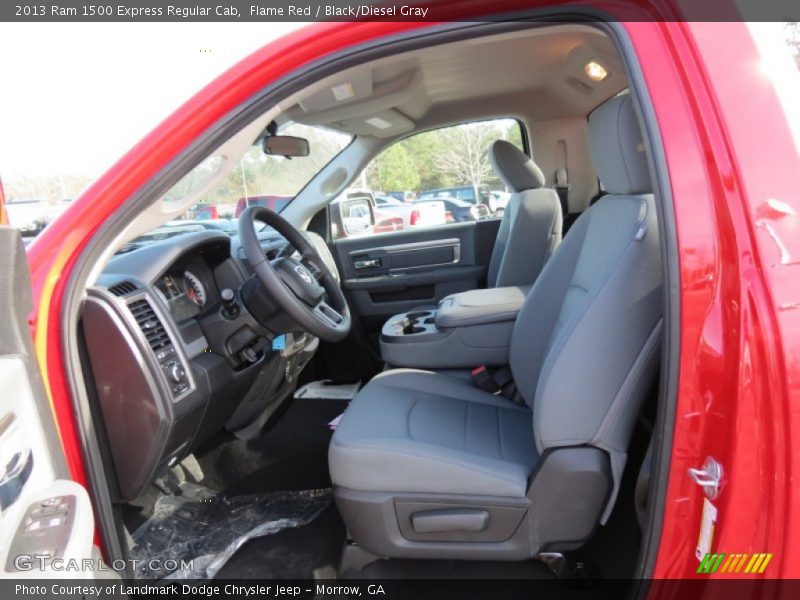 Flame Red / Black/Diesel Gray 2013 Ram 1500 Express Regular Cab