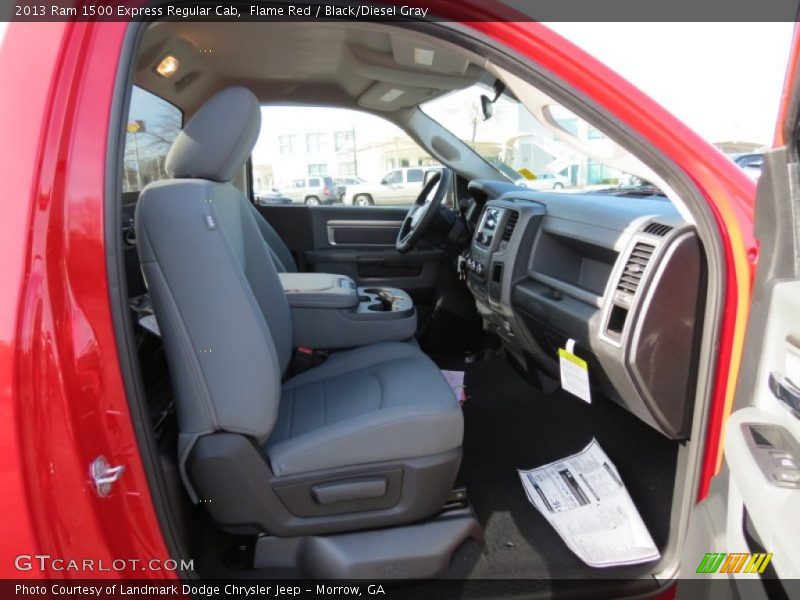 Flame Red / Black/Diesel Gray 2013 Ram 1500 Express Regular Cab