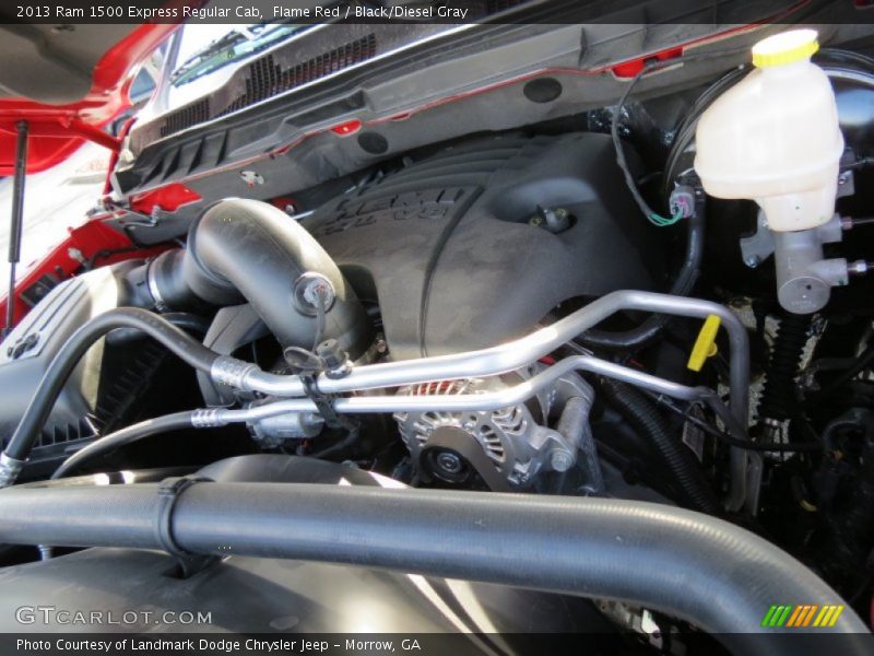 Flame Red / Black/Diesel Gray 2013 Ram 1500 Express Regular Cab