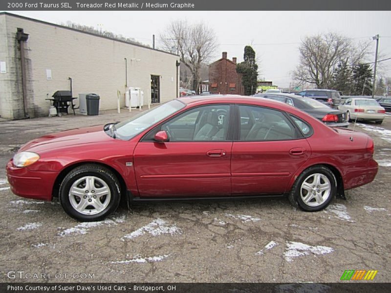 Toreador Red Metallic / Medium Graphite 2000 Ford Taurus SEL