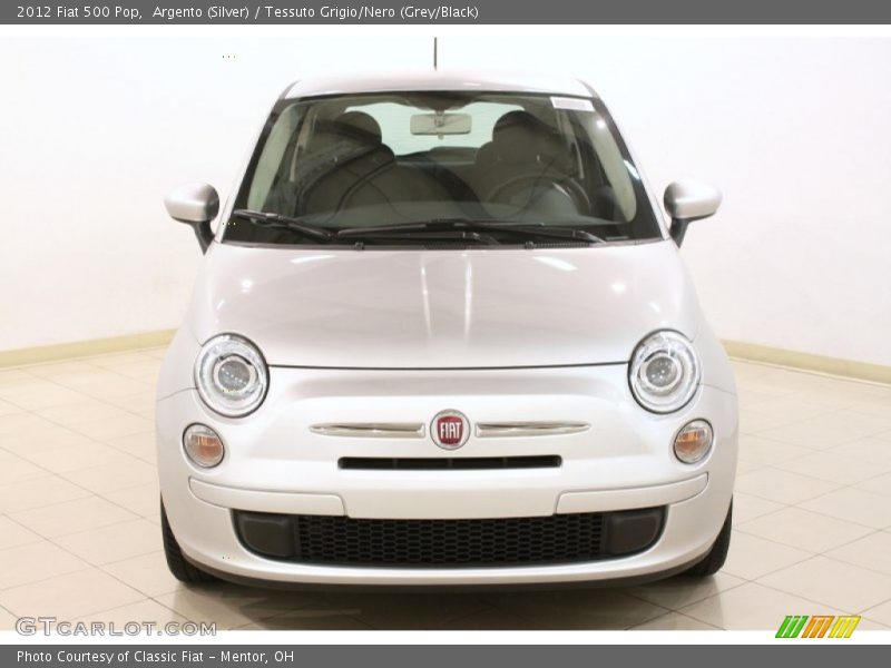 Argento (Silver) / Tessuto Grigio/Nero (Grey/Black) 2012 Fiat 500 Pop