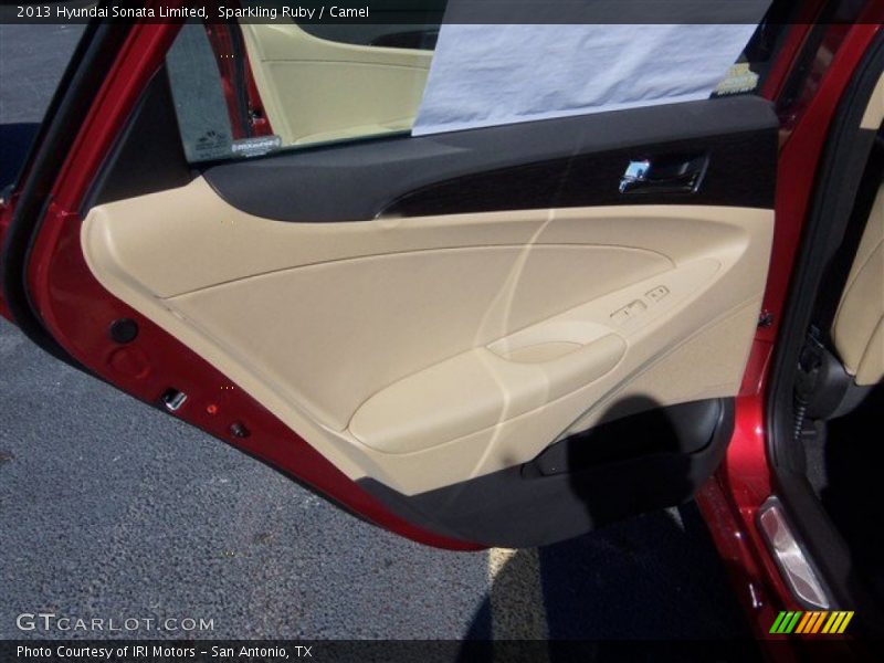 Sparkling Ruby / Camel 2013 Hyundai Sonata Limited