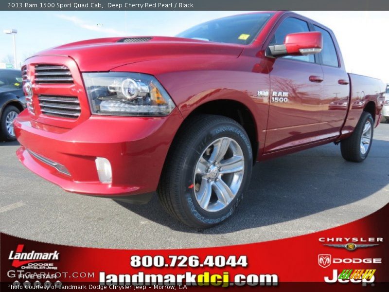 Deep Cherry Red Pearl / Black 2013 Ram 1500 Sport Quad Cab