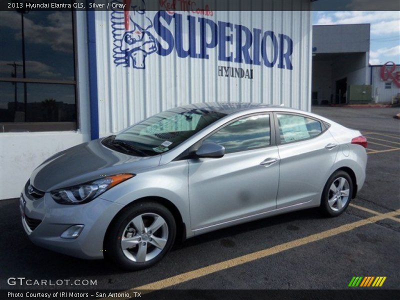 Silver / Gray 2013 Hyundai Elantra GLS