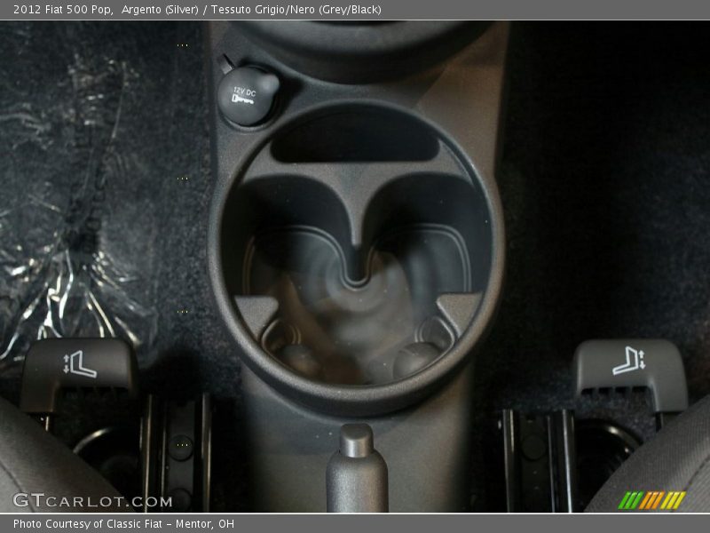 Argento (Silver) / Tessuto Grigio/Nero (Grey/Black) 2012 Fiat 500 Pop